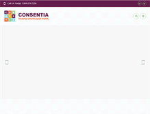 Tablet Screenshot of consentia.com